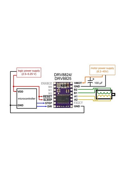 Drv8825 Step Motor Sürücü Modül-Alüminyum Soğutucu