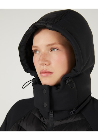 Skechers W Outerwear Padded Jacket Kadın Siyah Mont S242042-001 Siyah