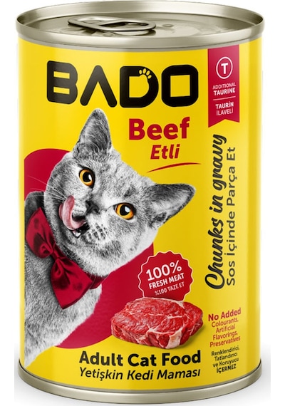 Bado Yetişkin Yaş Kedi Maması Etli 400gr
