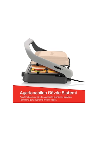 Arzum AR2094 Tostçu Delux Izgara Ve Tost Makinesi