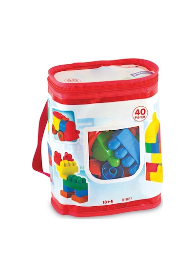 40 Parça Eğitici Bloklar Bebek Zeka Ve Motor Beceri Geliştirici Set Pvc İçermez