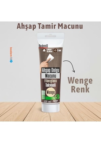 Ahşap Parke Tamir Macunu Venge Renk Mobilya Masa Dolgu Çatlak Çizik Giderici 125 Ml Kullanıma Hazır