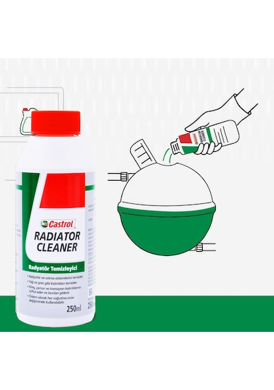 Castrol Radiator Cleaner Radyatör Temizleyici Ve Pas Sökücü 250 Ml