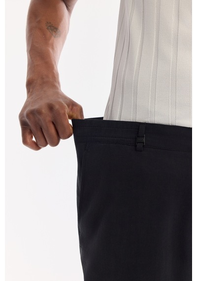 Avva Erkek Siyah Yanı Lastikli Soft Touch Relaxed Fit Chino Pantolon A61y3217