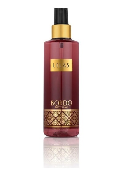 Lelas 1582 Bordo Kadın Erkek Siyah Kutulu Hediyelik Set Parfüm+deodorant+vücut Spreyi+saç Spreyi