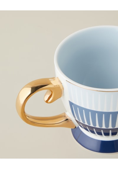 Marivella New Bone China Kupa 460 Ml Mavi