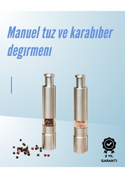 Ergonomik Tasarımlı, Nem Geçirmez Kapaklı Baharat Öğütücü Renkli