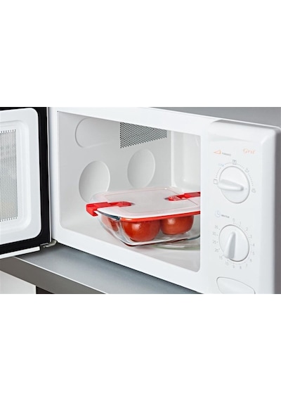 Pyrex Mikrodalga Dikdörtgen Saklama Kabı 2.5 L Çok Renkli