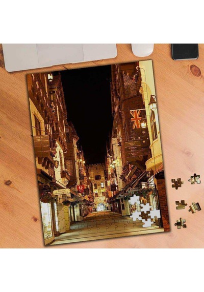 Sokak Arası Mimari Evler 240 Parça Puzzle Yapboz-74624