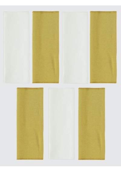 Civil Baby Düz 7'li Ağız Mendili - Hardal