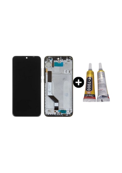 Xiaomi Redmi Note 7 Pro Uyumlu Çıtalı Lcd Ekran Dokunmatik Siyah + B7000