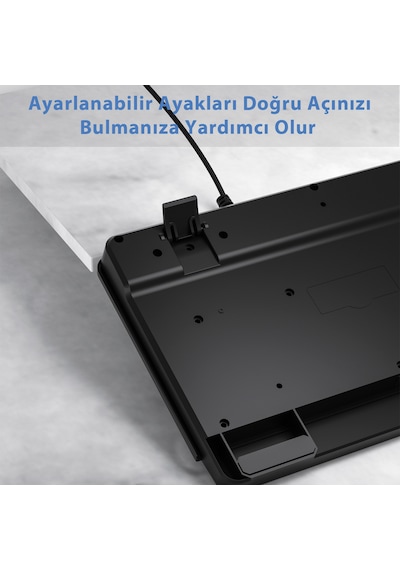 Lecoo CM106 USB Kablolu Türkçe Q Klavye & Mouse Set