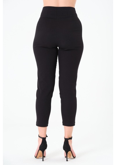 Sortie Collection Pileli Gabardin Pantolon Siyah