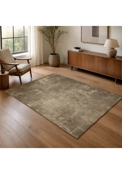 Kartela Halı Grunge Halı Kaymaz Taban Makinede Yıkanabilir Halı Bej - 100 X 150 Cm