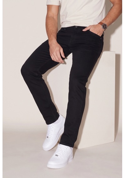 Parma Normal Bel Fermuarlı Boru Paça Jean Pantolon Jsco Js2213-f11 Siyah