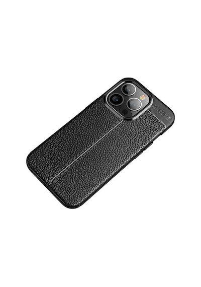 Apple Uyumlu iPhone 14 Pro Kılıf Zore Niss Deri Desenli Silikon Kılıf