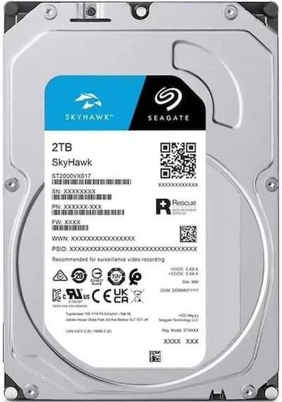 Seagate 2tb St2000vx017 5900rpm 256mb Harddisk 7-24 Güvenlik Diski Koyuncu Distribitör Ürünü