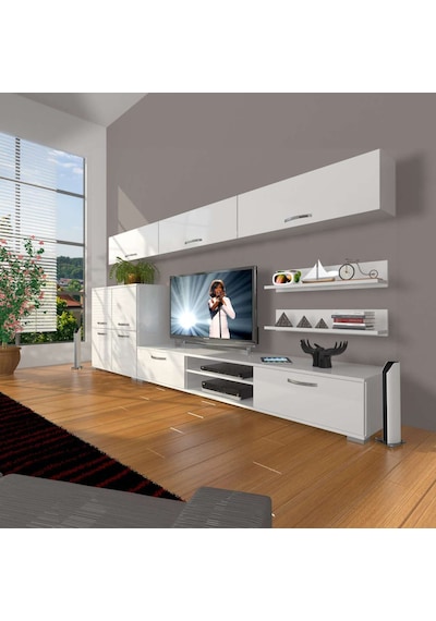 Decoraktiv Eko 8 Mdf Dvd Tv Ünitesi Tv Sehpası Beyaz