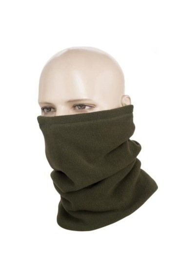 Tam12den Tam12 Kışlık Polar Atkı Bere Boyunluk Termal Boyun Isıtıcı Bandana Kadın-Erkek Yüz Maskesi Şapka Haki