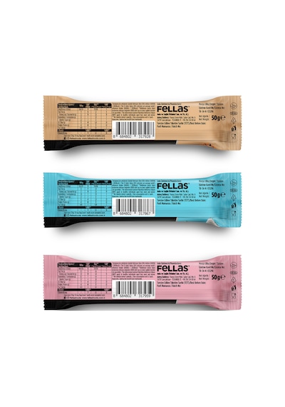 Fellas Çikolata Kaplı Highpro Protein Bar 50gr Deneme Paketi 3'lü
