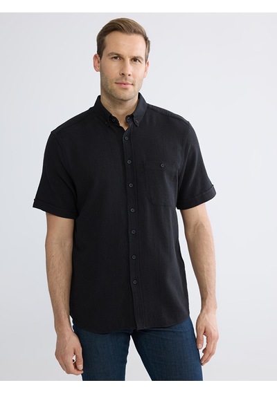 Lcwaıkıkı Classic Siyah Regular Fit Poplin Erkek Gömlek