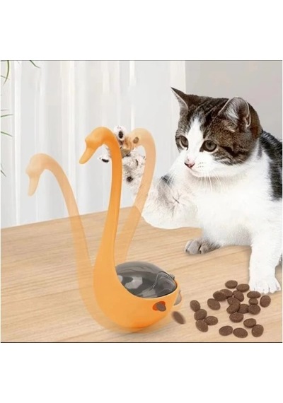 Bay Kuğu Şeklinde Lazerli Kedi Oyuncağı Najmaddin