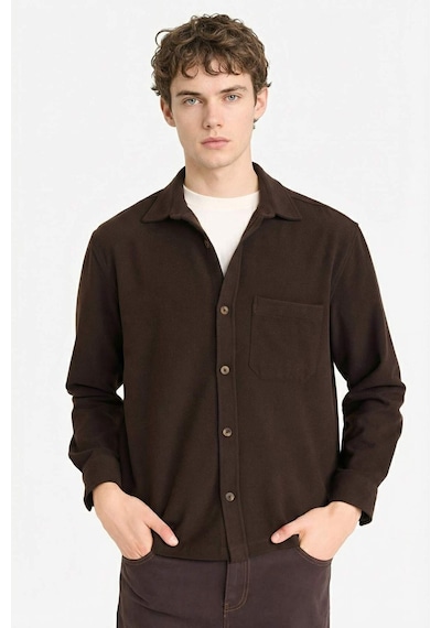 Defacto Regular Fit Flanel Gömlek G8116ax25wnbn339 Kahve-bn339
