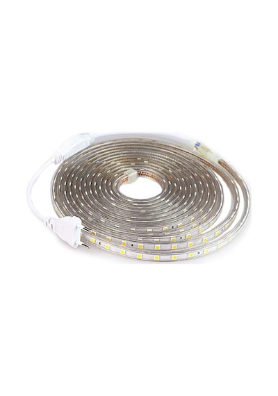 Triline 220V Fişli Silikonlu Beyaz Şerit Led 3 Çipli Smd 5050