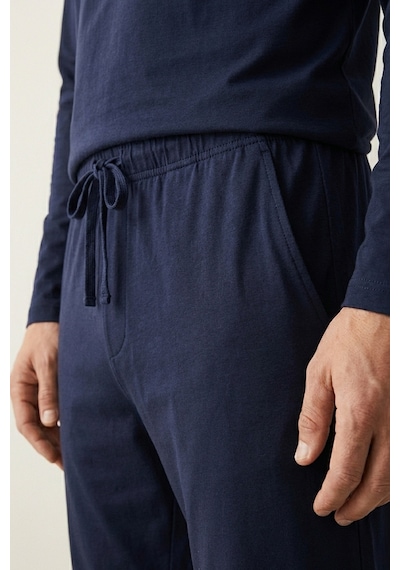 Elemge %100 Pamuk Erkek Süprem Pijama Takımı Compact Penye Laci Uzun Kol Cepli İpli Rahat Kalıp Terletmez Lacivert-lacivert Elemge %100 Pamuk Erkek Süprem Pijama Takımı Compact Penye Laci Uzun Kol Cepli İpli Rahat Kalıp Terletmez Lacivert-lacivert