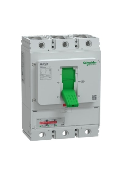 Schneider Electric GoPact Şalter 800, 3P3D 50kA AC 800A  Elektronik Açma Üniteli,  Ayar Sahalı - G80N3E800