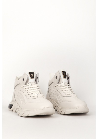 Guja Erkek Yüksek Bilek Bağcıklı Sneaker Gj 513 Beyaz