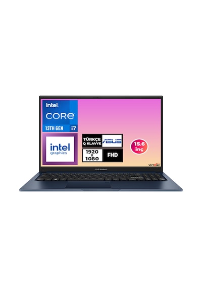 Asus VivoBook 15 X1504VA-NJ413-003 i7-1355U 24 GB 512 GB SSD 15.6" Dos Dizüstü Bilgisayar