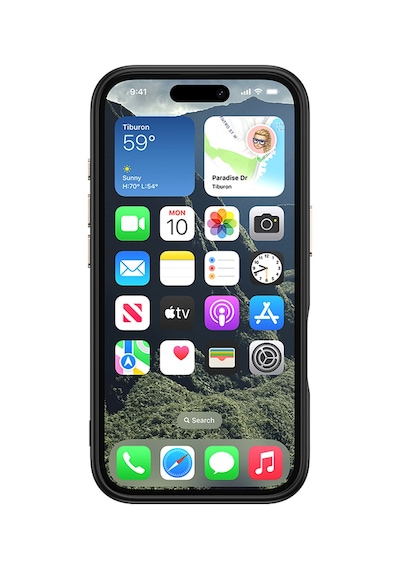 Apple iPhone Uyumlu 16 Plus Kılıf Karbon Görünümlü Magsafe Kamera Yükseltili Desenli Silikon Pazarplus Gri