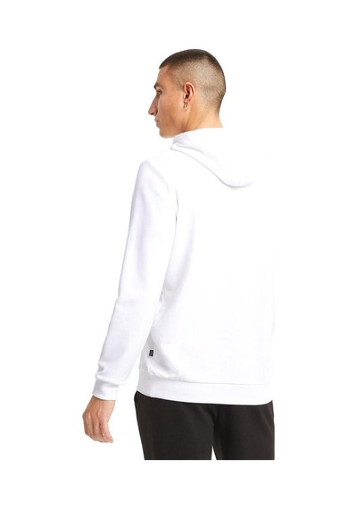 Puma Ess Big Logo Hoodie Tr Puma White Erkek Sweatshirt-27022-beyaz