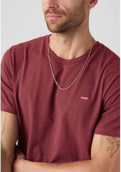 Levi's Erkek Bisiklet Yaka Bordo T-shirt - 008bt-0002 Bordo