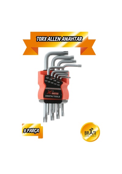 Yıldız Torx Allen Combination 9 Parça Alyan Seti Cr-v