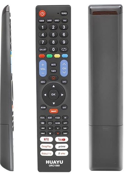 Huayu Urc1569 Netflix-youtube-prime Video-google Play Tuşlu 7in1 Universal Lcd Led Tv Kumandası