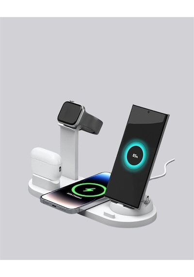 İphone Apple Watch Ve Airpods İle Uyumlu 4'ü 1 Arada Şarj Ünitesi Tüm Apple Cihazları Tek Noktada 06836657