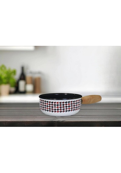 Forte Black Emaye Ahşap Kulplu Mini Tava Belirtilmemiş