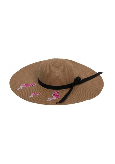 Bay Şapkacı Flamingo Hasır Kadın Şapka 7046