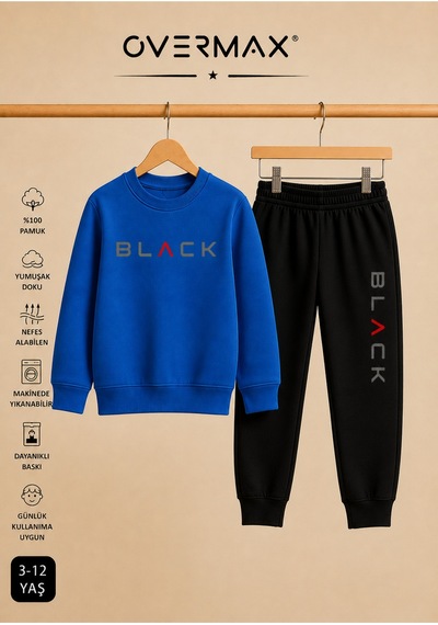 Overmax Black Baskılı Unisex Tasarım Çocuk Eşofman Takımı 3-12 Yaş Saks Mavisi Üst- Siyah Alt - 915906821 Saks Mavisi Üst- Siyah Alt Overmax Black Baskılı Unisex Tasarım Çocuk Eşofman Takımı 3-12 Yaş Saks Mavisi Üst- Siyah Alt - 915906821 Saks Mavisi Üst- Siyah Alt