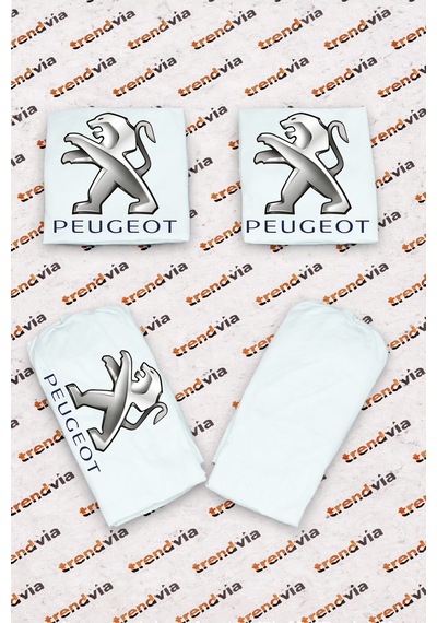Peugeot Eski Logolu Oto Koltuk Kılıfı Ön Arka Set Penye Universal Koltuk Koruyucu Servis Kılıfı 49394301