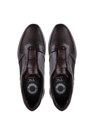 Tamer Tanca Erkek Hakiki Deri Kahverengi Sneakers & Spor Bot 298 3299-56602 Erk Bot Sk25-26 Kahve Kahverengi