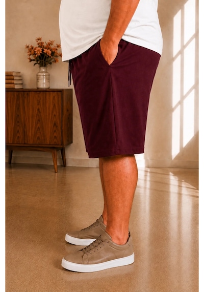 Sngl Tekstil Erkek Büyük Beden Kapri 3xl 4xl 5xl 6xl 7xl 8xl 9xl. Bordo