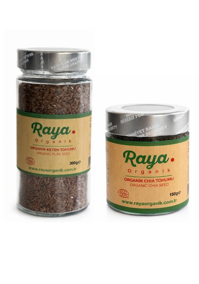 Organik Keten Ve Chia Tohumu 2 Li Set Keten Tohumu 300 Gr Ve Chia Tohumu 150 Gr 150 G