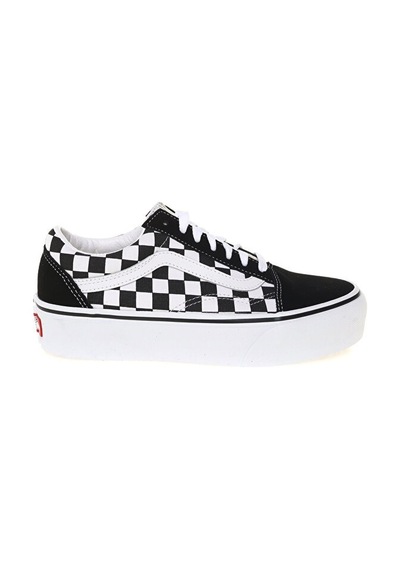 Ua Old Skool Platform Uniseks Siyah Spor Ayakkabı - Vn0a3b3u Sıyah - Beyaz