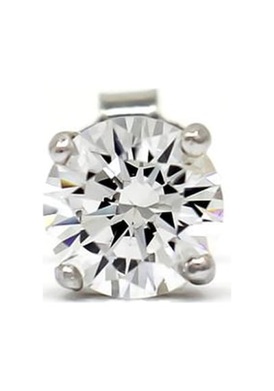 Klasik Tektaş İthal Gümüş Küpe-748 Silver