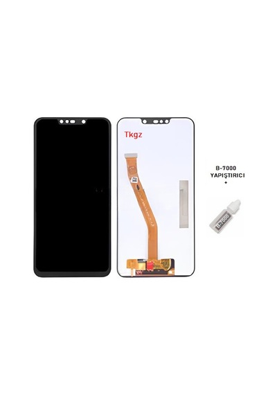 Tkgz -  Mate 20 Lite Lcd Ekran Dokunmatik - A - Kalite + B-7000 Siyah