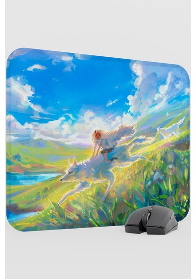Mononoke Hime Anime V3 - 48x40 Xl Gaming Kauçuk Kaymaz Taban Mouse Pad Fare Altlığı