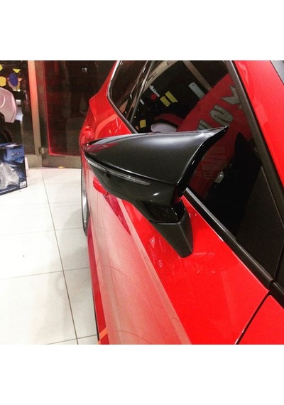 Otoçizgi Seat Leon Mk3 Yarasa Ayna Kapağı Batman Piano Black 2012 Sonrası Otoçizgi